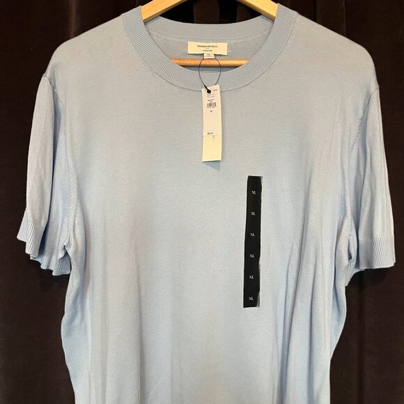 NWT- Banana Republic Factory- Forever Short Sleeve Sweater - Picture 2 of 4